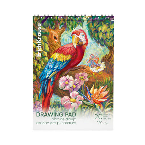 Picture of 120GSM A4 SPIRAL DRAWING PAD 20 SHEETS PORTRAIT